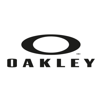 Oakley Logo mit einem stilisierten 'O' über dem Markennamen in Großbuchstaben